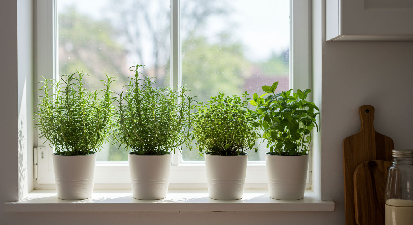 Herbaceous layer with herbs and leafy vegetables