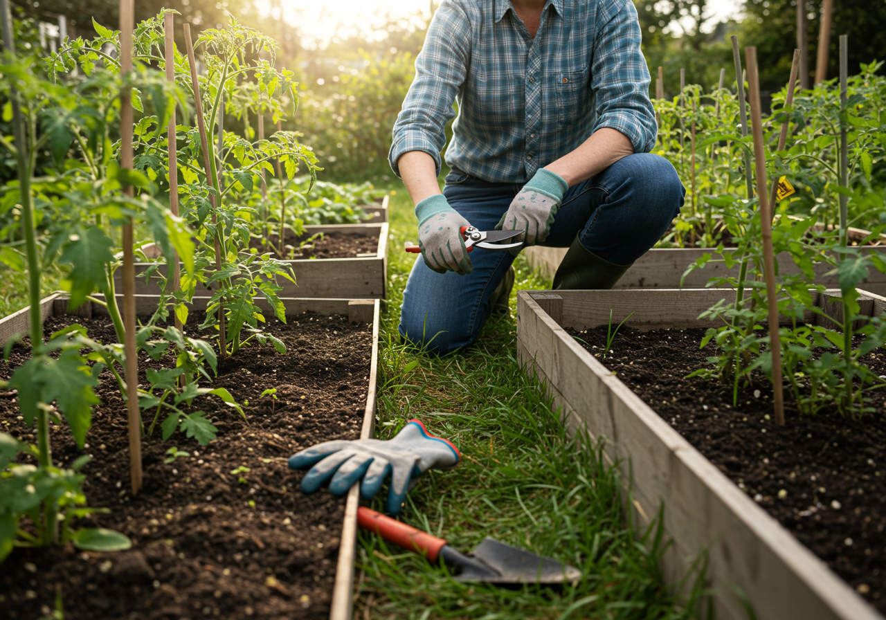Organic garden maintenance tools