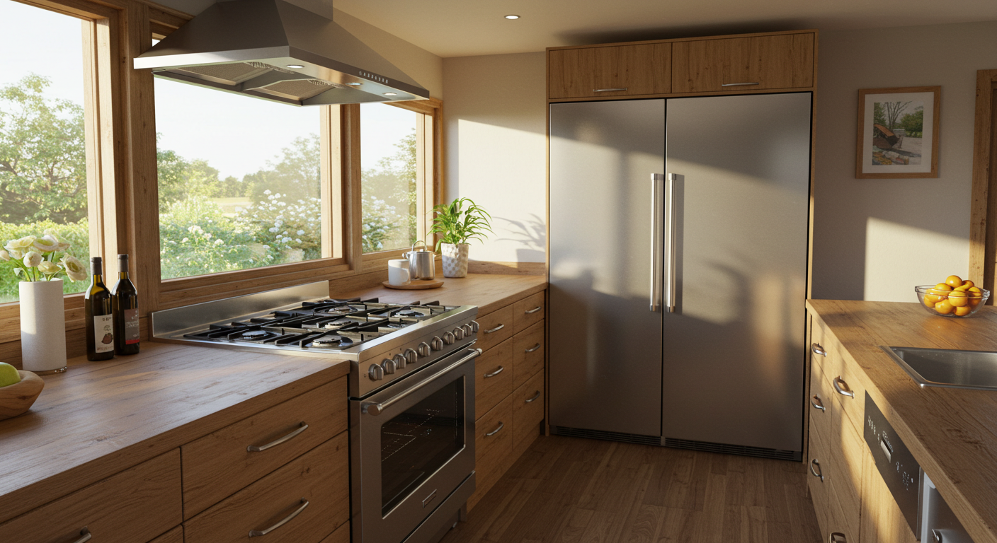 Energy-efficient appliances in eco-friendly home