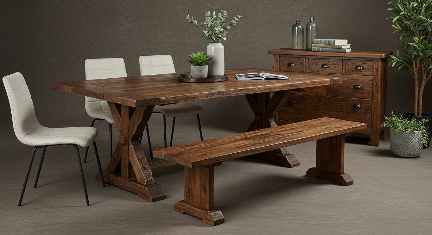 Sustainable furniture made from reclaimed wood